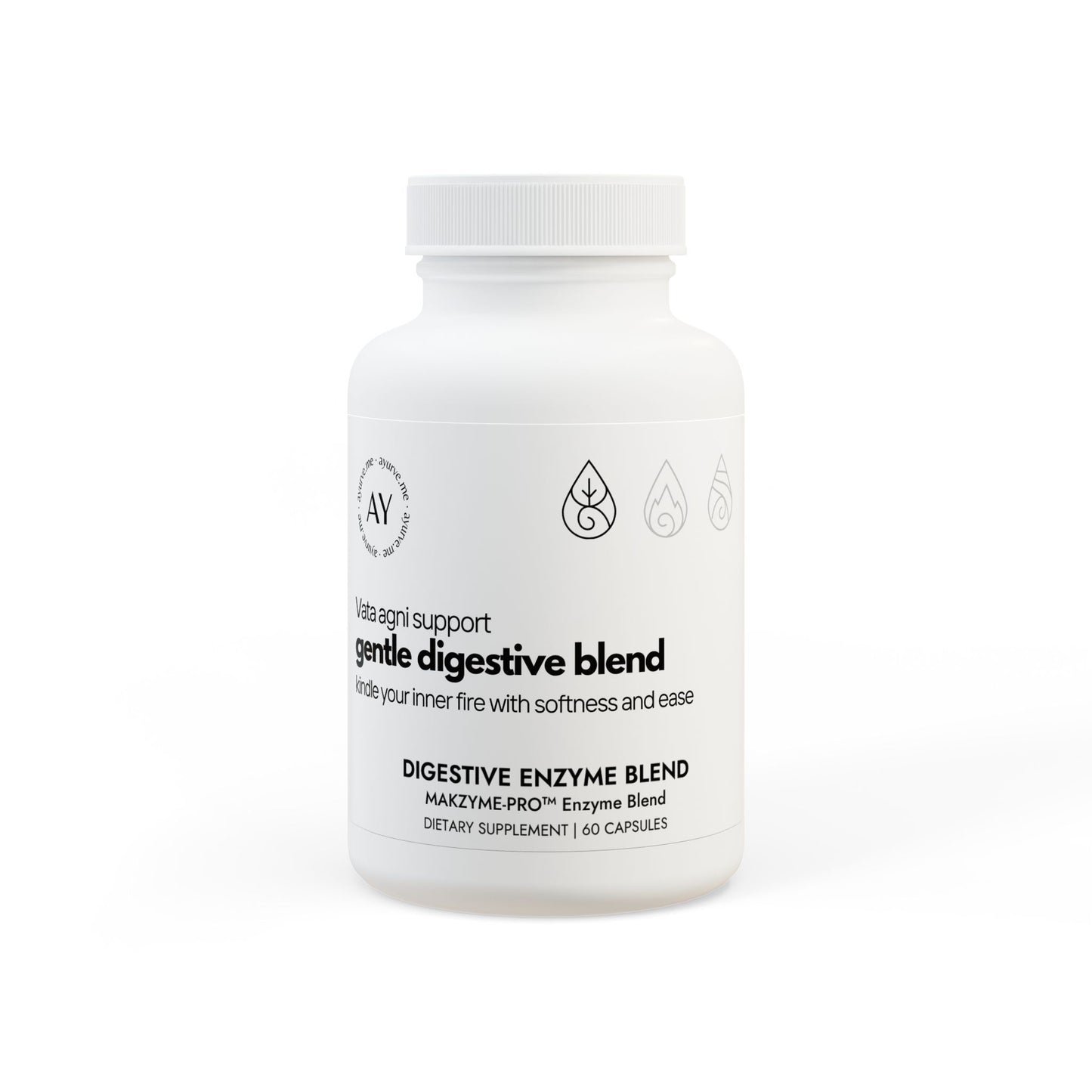 Vata Agni Support | Digestive Enzymes + Probiotics for Bloating & Gut Harmony