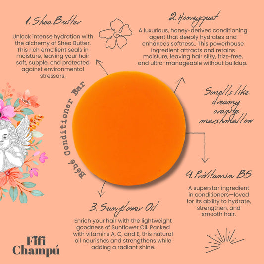 Bébé Conditioner Bar: Lightweight Moisture for Fine Hair and Sensitive Scalps
