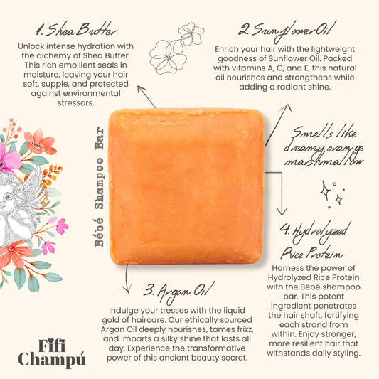 Bébé Shampoo Bar: Gentle, Protein-Rich Care for Sensitive Scalps and Fine Hair