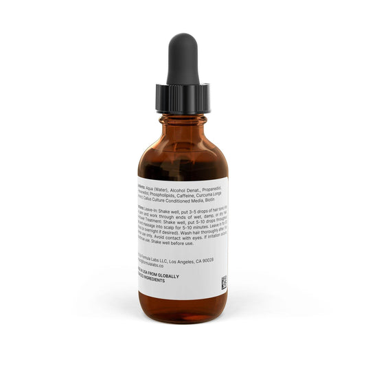 Hair Growth Tonic – Biotin, Caffeine & Turmeric | Scalp & Hair Health Elixir | 2oz