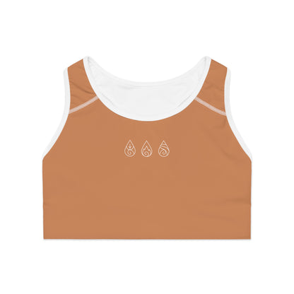 Yoga Sports Bra | Breathable & Supportive Ayurvedic Activewear - Terracota