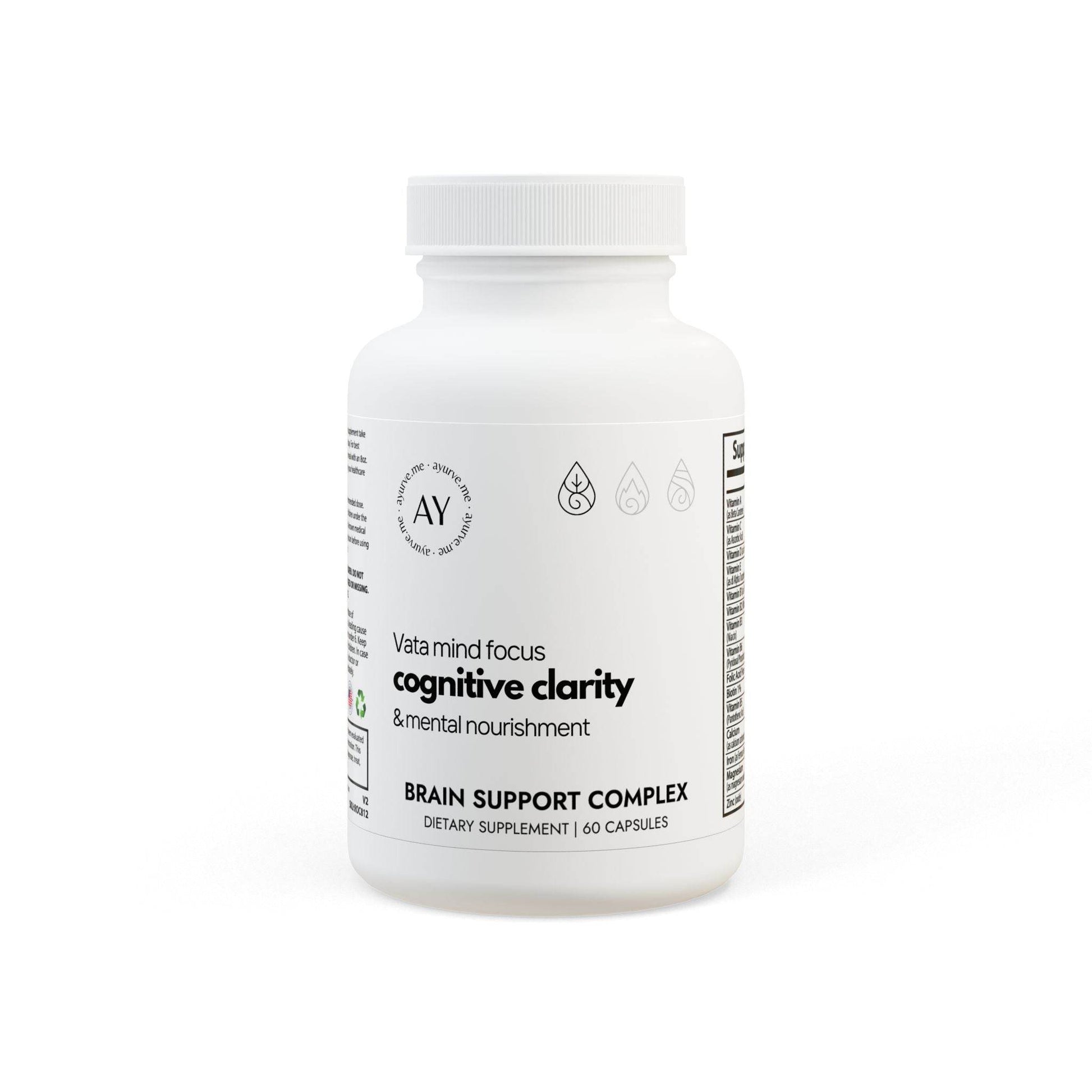 Brain Support Complex | Supplement (60 Capsules) - ayurve.me