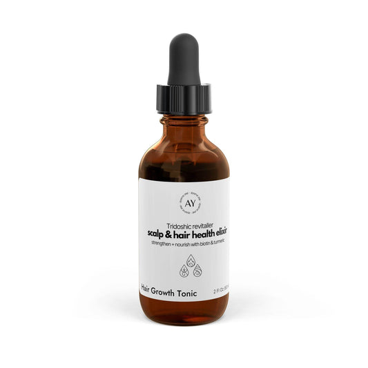 Hair Growth Tonic – Biotin, Caffeine & Turmeric | Scalp & Hair Health Elixir | 2oz