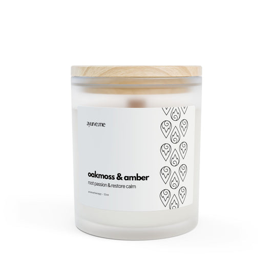 Oakmoss & Amber Soy Candle | Earth-Reset Aromatherapy – 11 oz