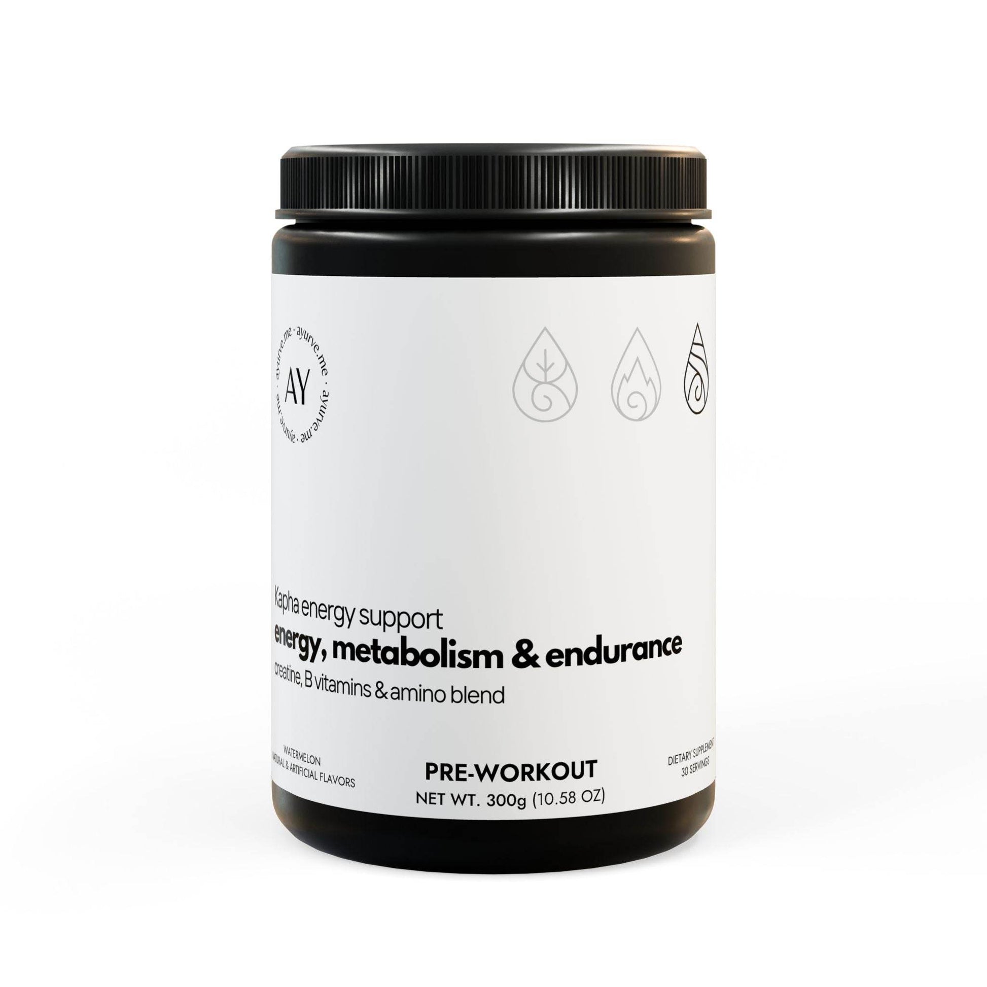 Pre-Workout | Creatine, B Vitamins & Amino Blend (Watermelon, 300g, 10.58oz) - ayurve.me