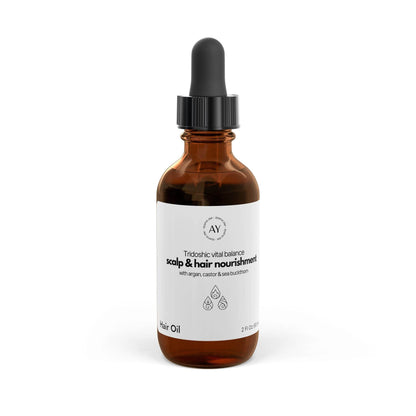 Hair Oil | Scalp & Hair Nourishment with Argan, Castor & Sea Buckthorn - ayurve.me