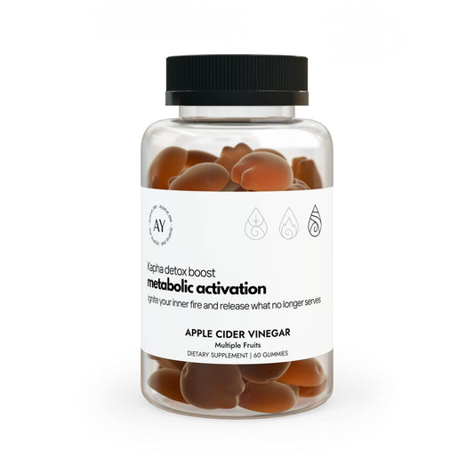 Detox Boost Gummies | Apple Cider Vinegar, Beet, Pomegranate, B12 & Folate | 60 Gummies - ayurve.me